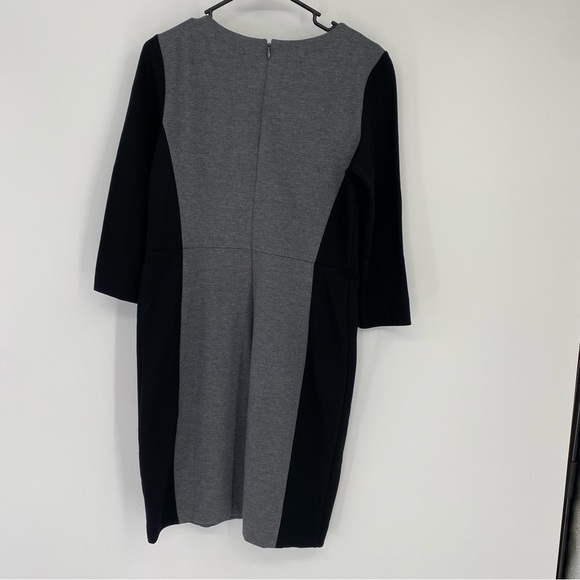 Talbots Gray and Black Career Dress Size 8P - Picture 6 of 6